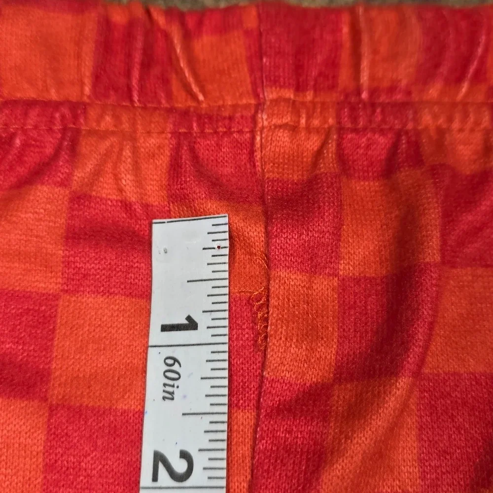 Disney Pixar Cars Lightning McQueen Pajama Set Red Checkered 2pc Boys 5T NWT